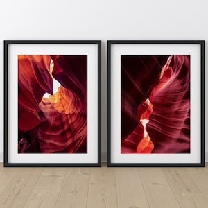 Antelope Canyon Photo Print Set | Arizona Photography | Slot Canyon Art