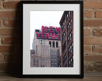 New Yorker Hotel Photo Print: Manhattan Art Deco Wall Art
