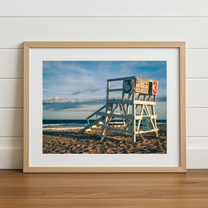 Sea Girt NJ Lifeguard Stand Sunset Photo Print | Jersey Shore Art