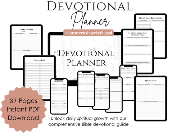 Devotional Planner | Bible Study Guide | Daily Gratitude | Prayer Requests | Bible Study Planner | Bible Guide | Monthly Bible Schedule
