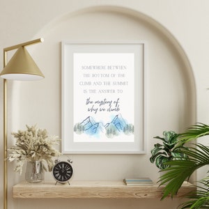 Motivationskunst /Geheimnis des Kletterns / Zitat über das Klettern / druckbare Kunst / Büro Wand Kunst / Gym Dekor / Kunst / Geschenk für Klettern