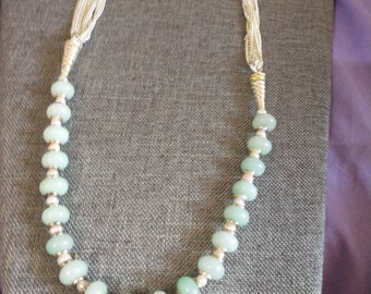 ネックレス・ペンダント STONEHENgE Stonehenge U Lock 14K freshwater pearl necklace Blue Stone & Pearl Necklace - Etsy