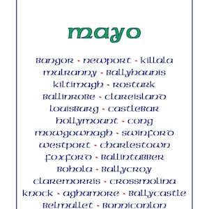 County Mayo, Ireland: Indoor/Outdoor Garden Flag, Table Runner, Canvas print Poster