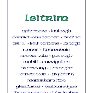 County Leitrim, Ireland: Indoor/Outdoor Garden Flag, Table Runner, Canvas print Poster