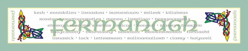 Fermanagh Irish County Table Runner