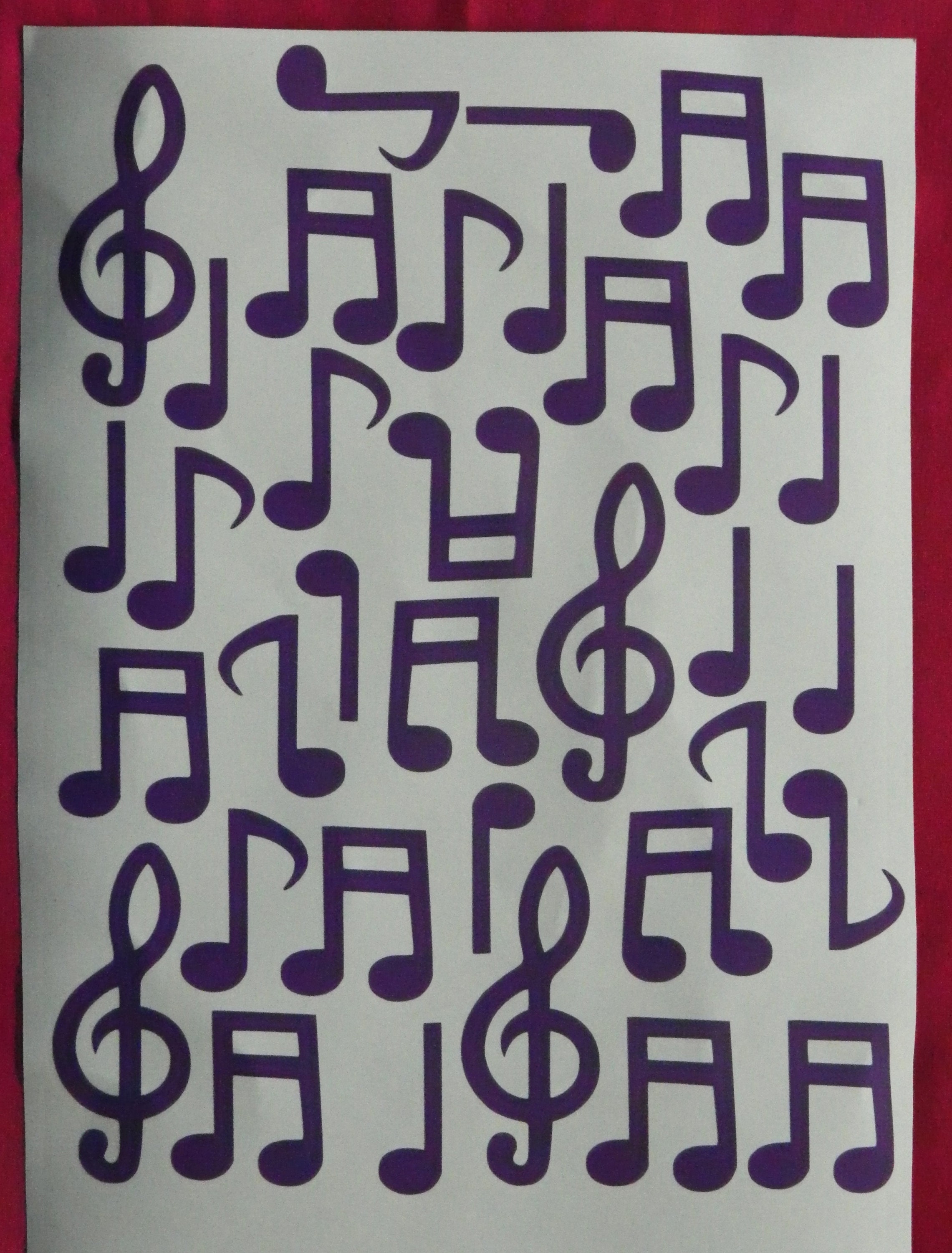 Music note Stickers, Lots of colours, Decoration, Fun Stickers - Etsy 日本