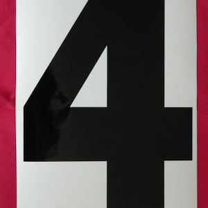 Large Self Adhesive Numbers / Letters - A4 (280mm High) Lots of colours available