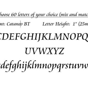 25mm 1/" Self Adhesive Numbers // Letters you choose upto 60