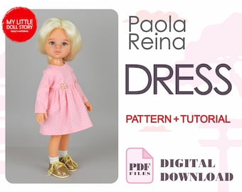 Paola Reina Pattern of the DRESS in digital PDF format. Paola Reina Dress.