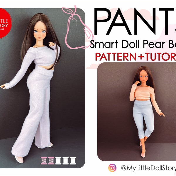 Smart Doll Pear Body Pattern der PANTS im digitalen PDF-Format für Medium Bust Bundle (Standard und Smooth).