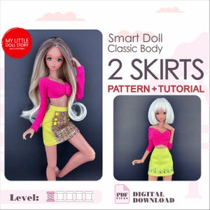 Smart Doll PATTERN of the SKIRT in digital PDF format for Smart Doll and similar 1/3 scale sizes bjd dolls.