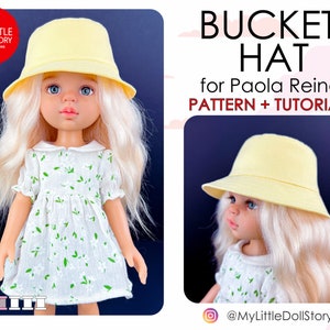 Paola Reina Pattern of the BUCKET HAT Panama in digital PDF format.