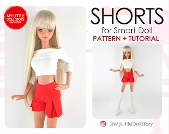 Smart Doll Pattern of SHORTS in digital PDF format and for dolls similar sizes 1/3 scale BJD.