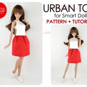 Smart Doll Pattern of TOP in digital PDF format and for dolls similar sizes 1/3 scale BJD.