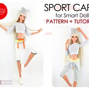Smart Doll Pattern of 3 sport CAPRI in digital PDF format and for dolls similar sizes 1/3 scale BJD.