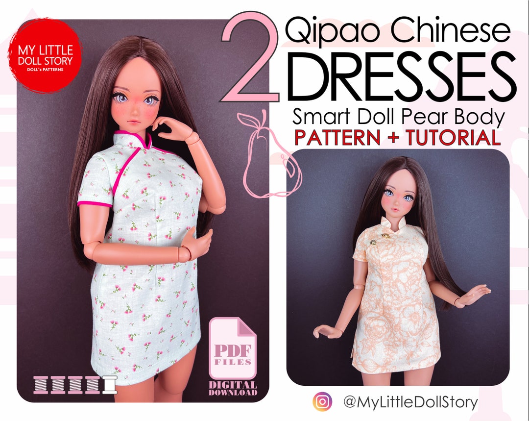 Smart Doll Pear Body Patterns of TWO DRESSES in Digital PDF Format for ...