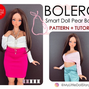 Smart Doll PEAR Body Pattern of the jersey BOLERO in digital PDF format for Medium Bust Bundle (Standard and Smooth).