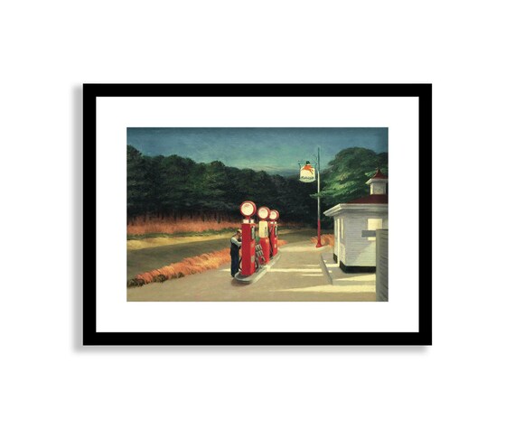 Gas by Edward Hopper Paper Print Repro