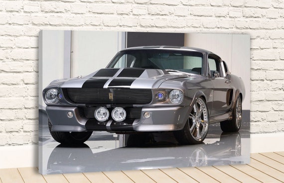 1967 Ford Mustang Shelby Cobra Gt500 Eleanor Canvas Wandkunst