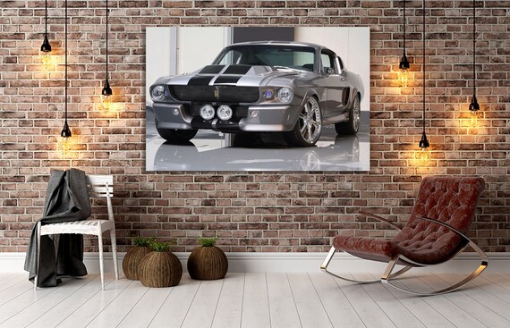 1967 Ford Mustang Shelby Cobra Gt500 Eleanor Canvas Wandkunst