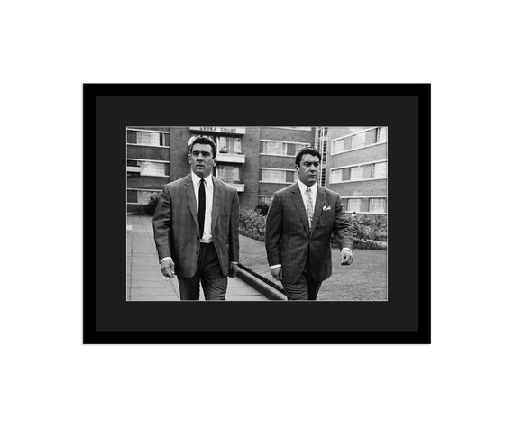 London Gangster The Kray Twins Picture Print on Framed Canvas Wall Art Decor