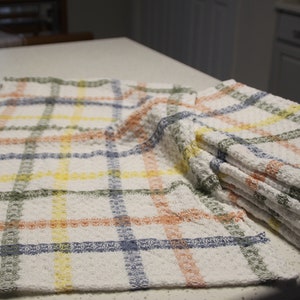 Absorbent Waffle Weave Kitchen Towel/ Handmade Wedding/Shower Gift