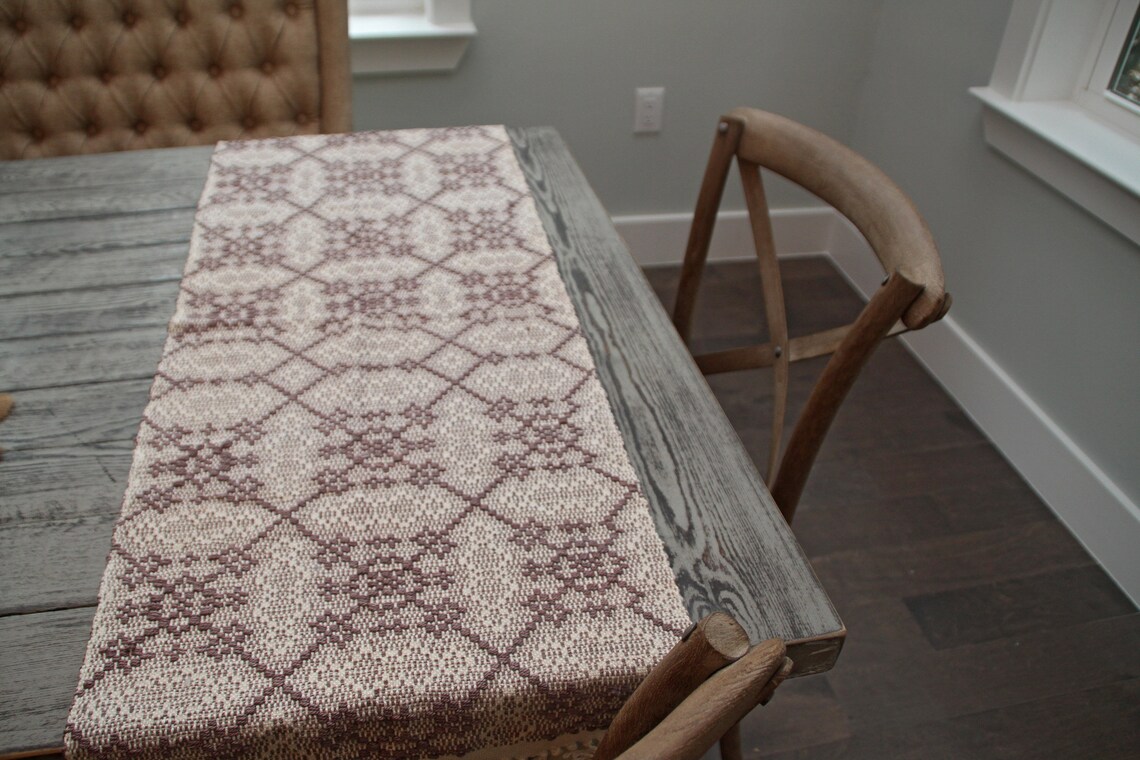 Handwoven table runner Etsy
