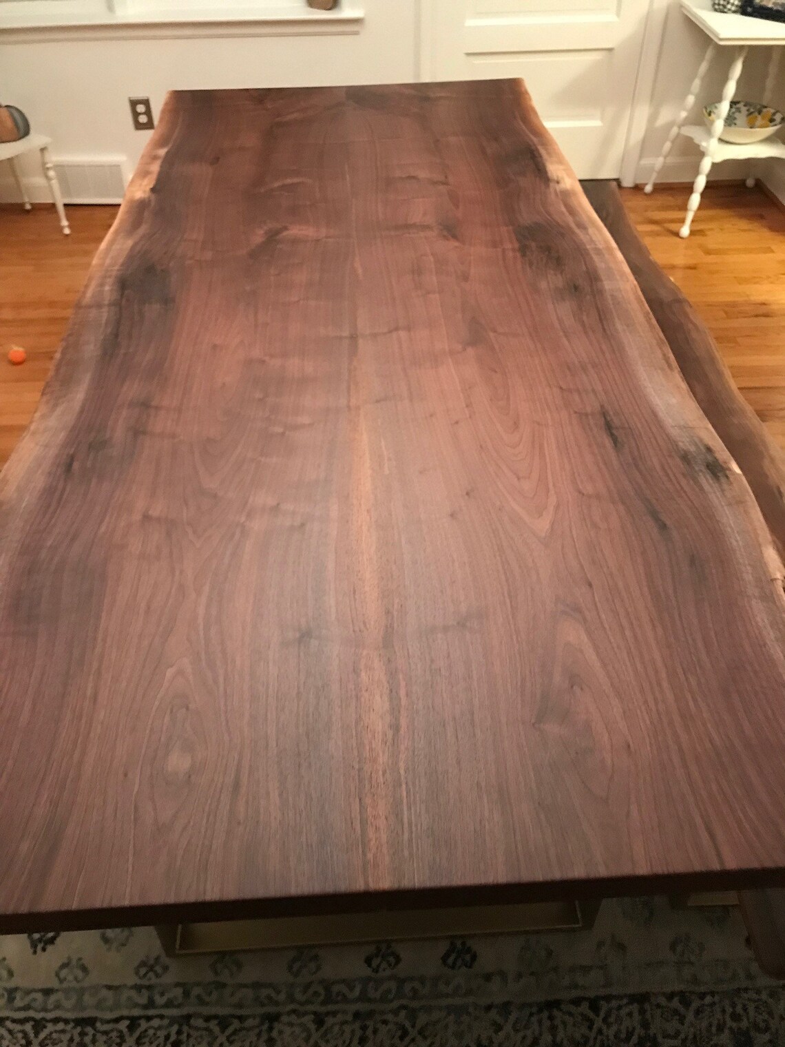Fifteen foot long live edge wood slab. Black Walnut. Wood Etsy