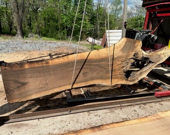 English Walnut live edge wood slabs