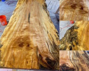 9 Foot red maple slabs.