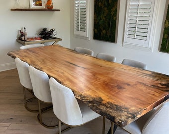 Breathtaking 9 foot maple wood slabs for sale to create custom dining table