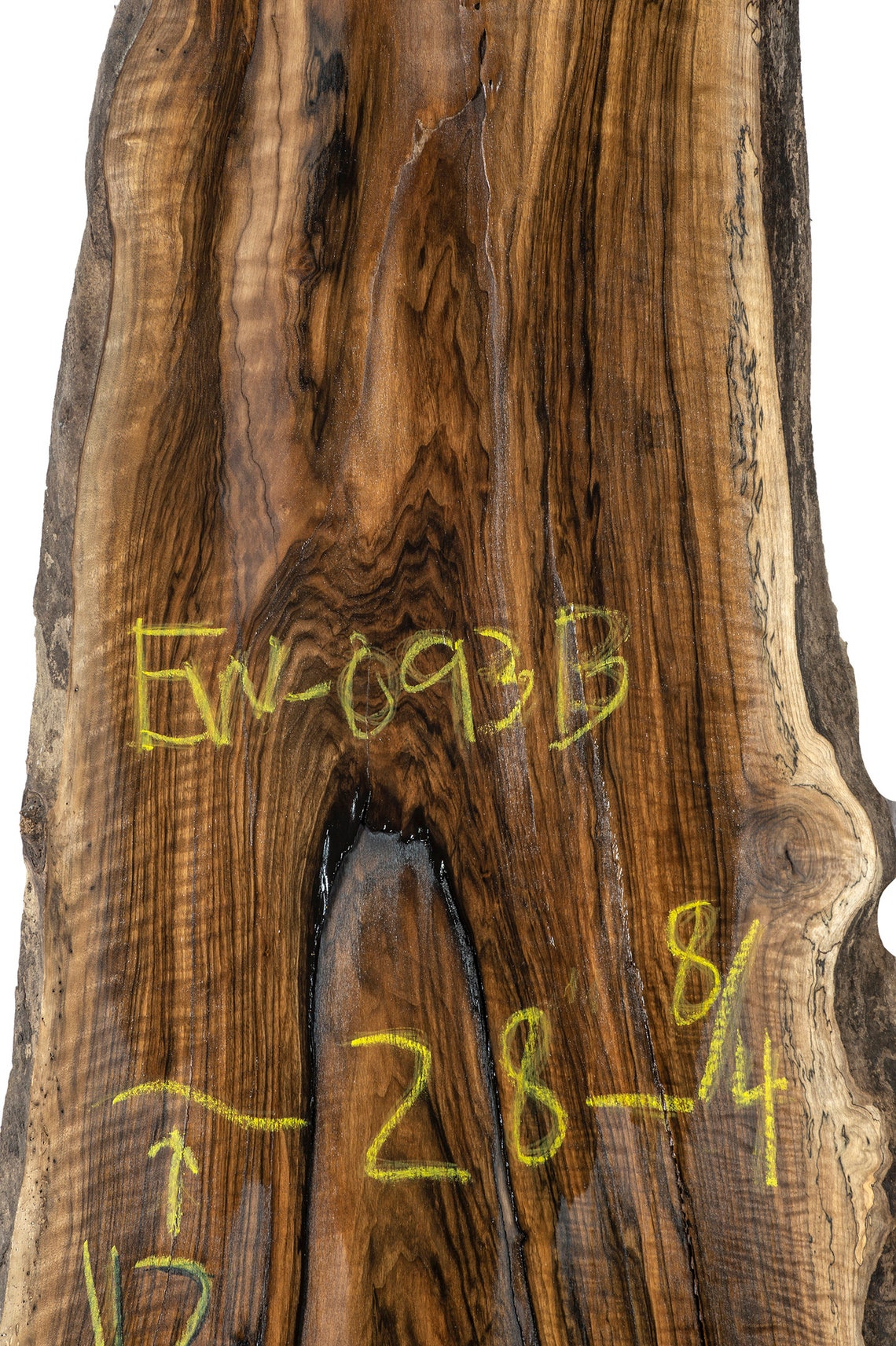 Losa de madera de nogal inglés de borde vivo de 12 pies de Etsy