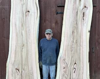 Large Redwood live edge slabs