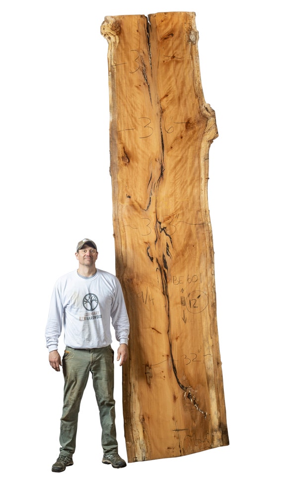12 Foot Long Beech Wood Slab Huge Live Edge Bar Top Long Etsy