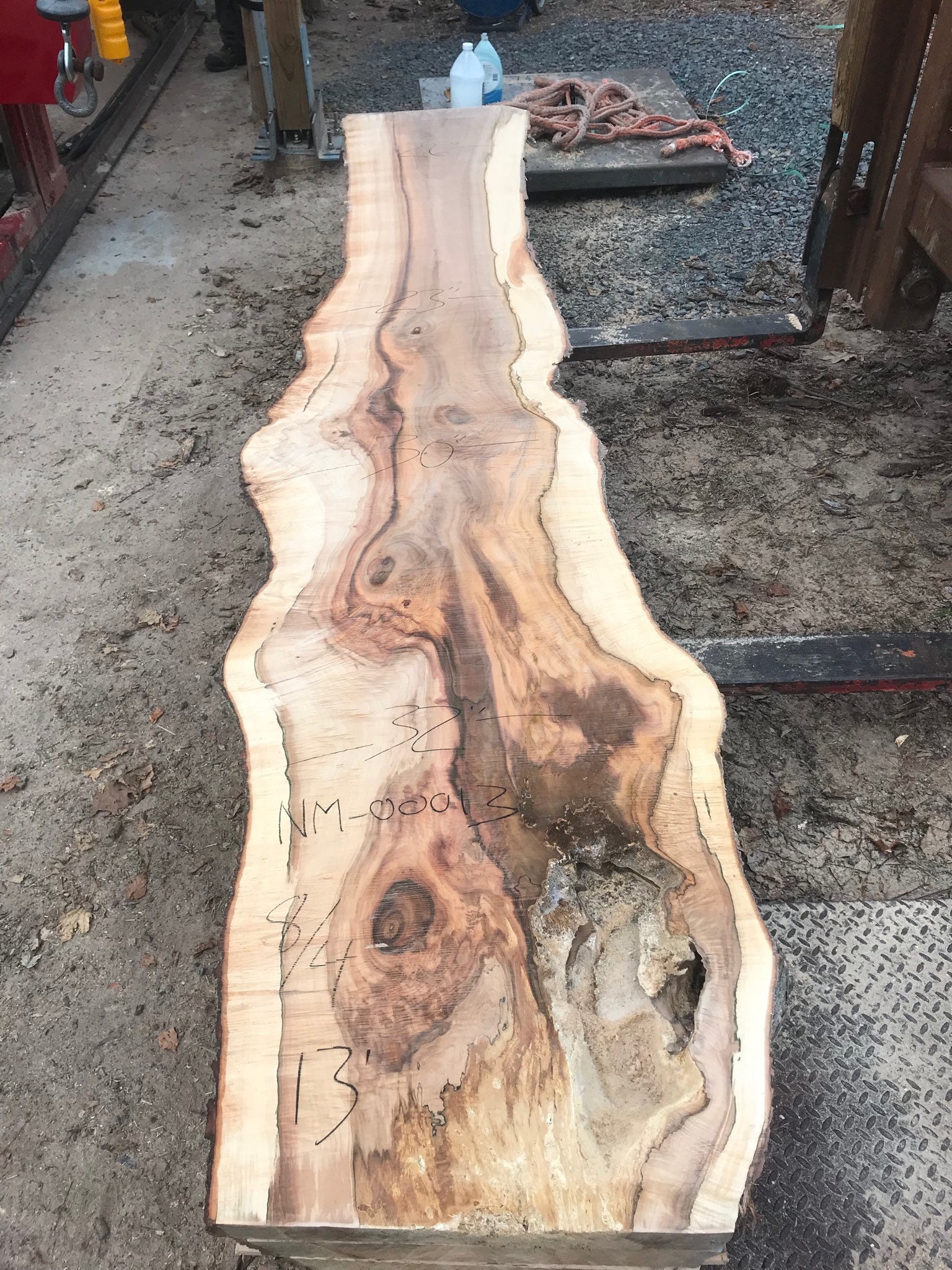 Maple live edge wood slab for sale. Wide Maple wood slab for Etsy