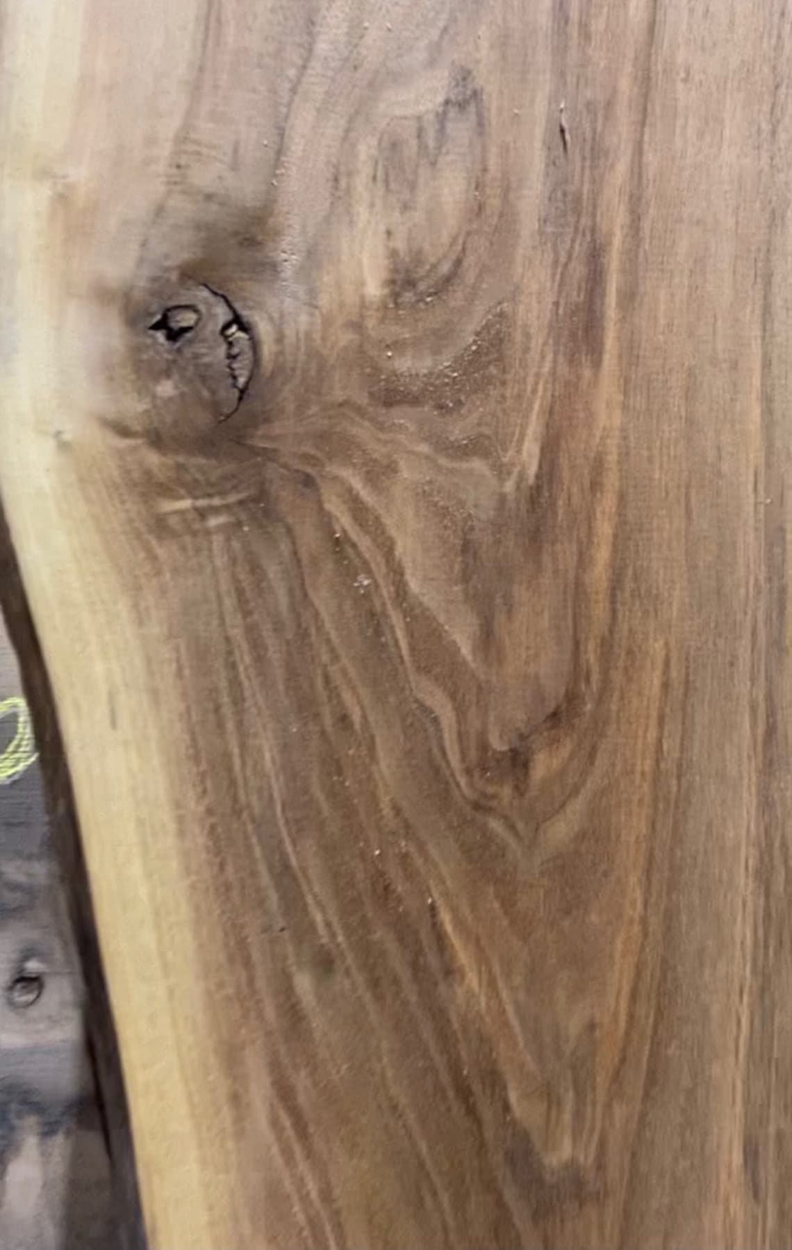 Beautiful English Walnut Wood Slabs for Sale. Walnut Console Live Edge