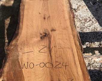 Live edge 8 foot oak wood slabs