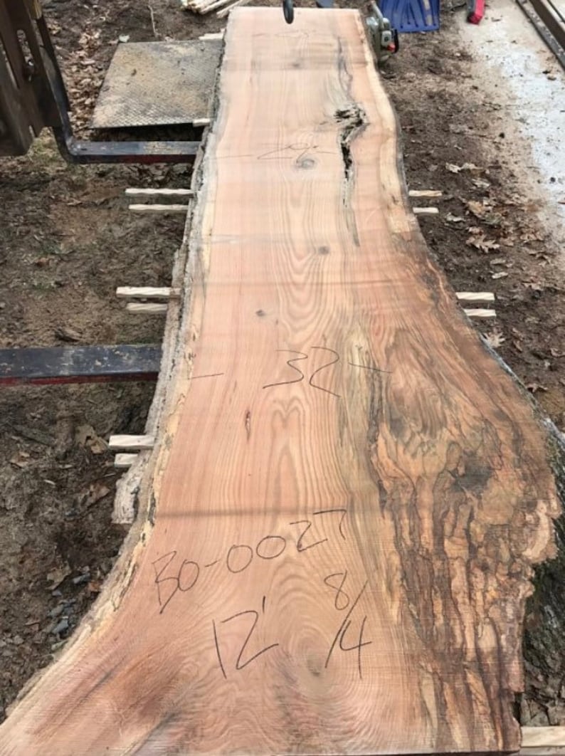 12 Foot Live Edge Oak. Black Oak Wood Bar Top Etsy
