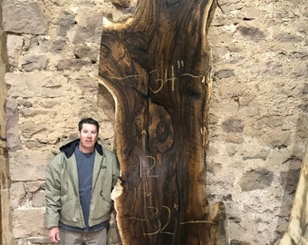 Twelve Foot Long English Walnut Live Edge Wood Slab