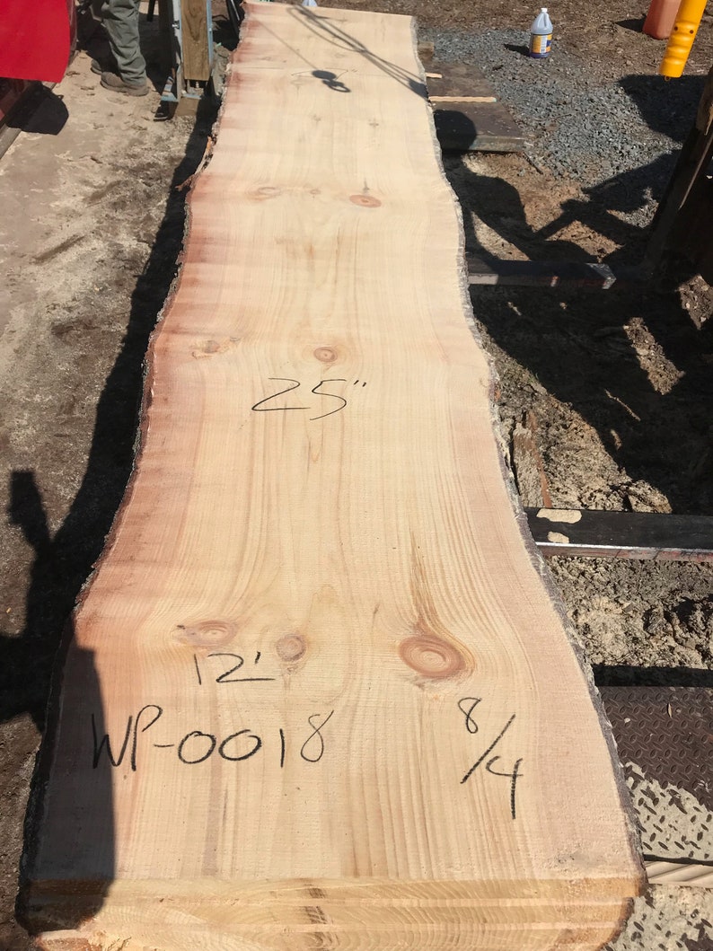 12 Foot White Pine Dried Wood Slabs. 12 Foot White Pine Table. 12 Foot ...