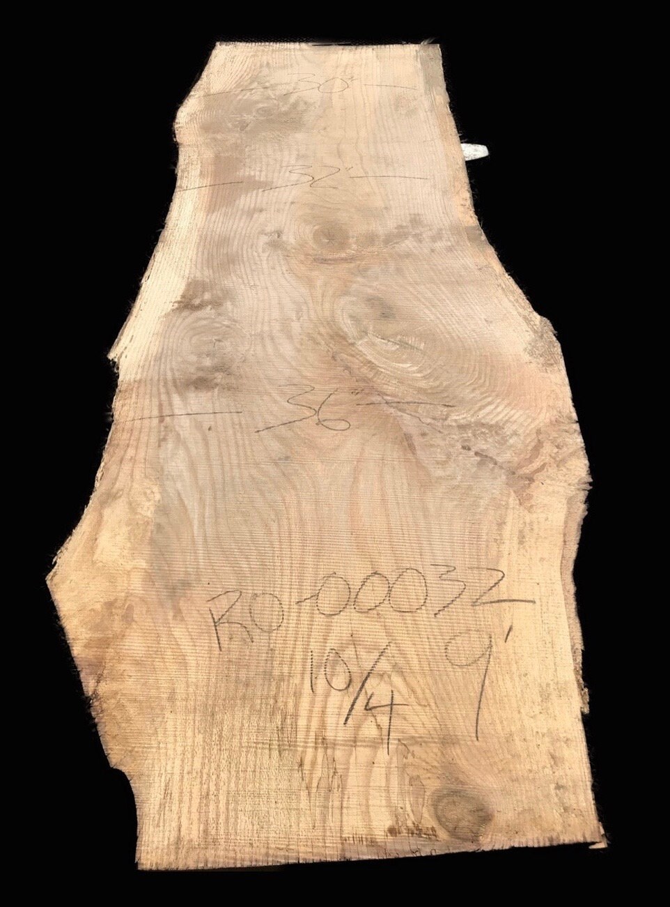 9 Foot Red Oak live edge wood slab. 9 Foot oak table.