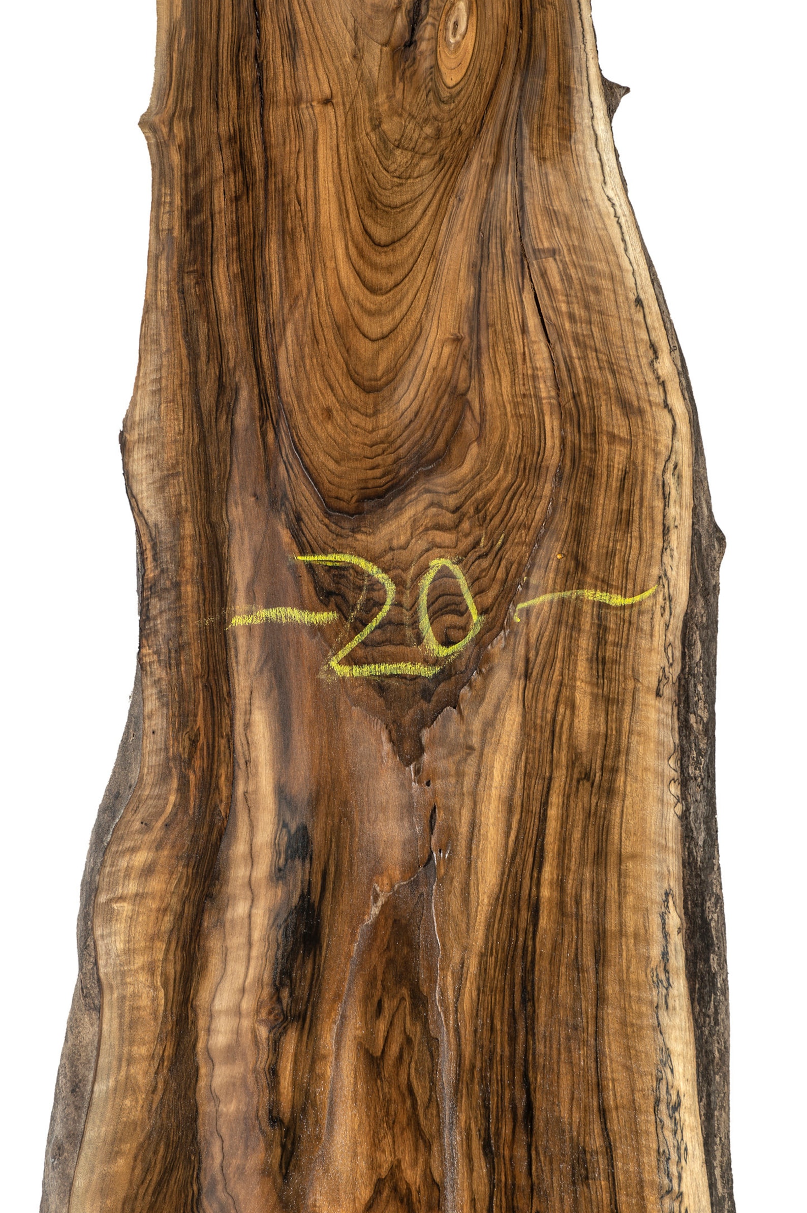 Losa de madera de nogal inglés de borde vivo de 12 pies de Etsy