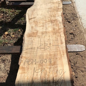 Wood slabs.  Long wood slabs.  Nine foot wood slabs.  Live edge wood slabs.  Maple wood slab.  Wide wood slabs.  Wide live edge table.