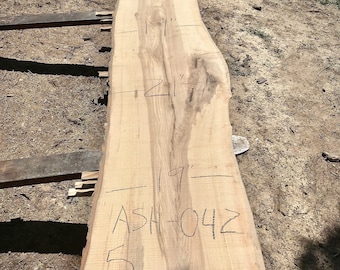 Ten foot ash wood slab. Ash wood slab.  Ash live edge wood slab