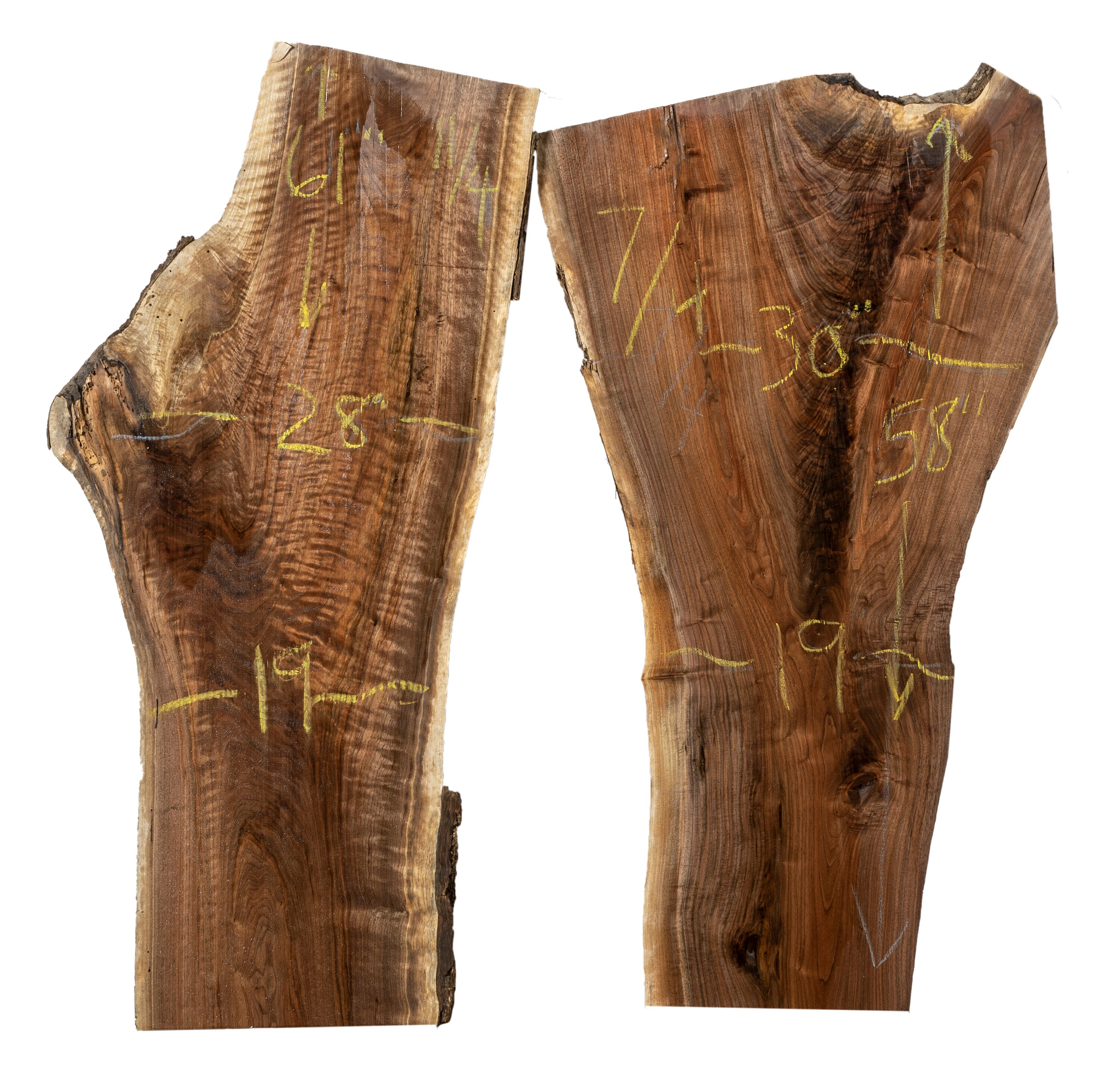 5 Foot Black Walnut Wood Slab for Sale. Black Walnut Wood Slab for Sale