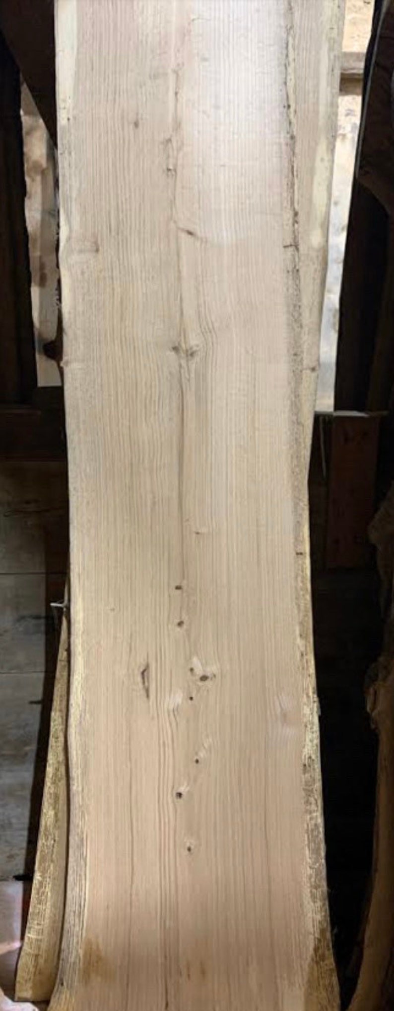 Long Oak Live Edge Wood Slab. Long Live Edge Wood for Sale. Etsy