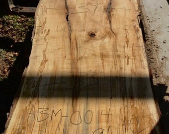 Nine Foot Maple Live Edge Wood Slab