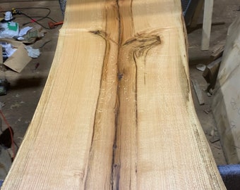 13 foot red oak wood slabs