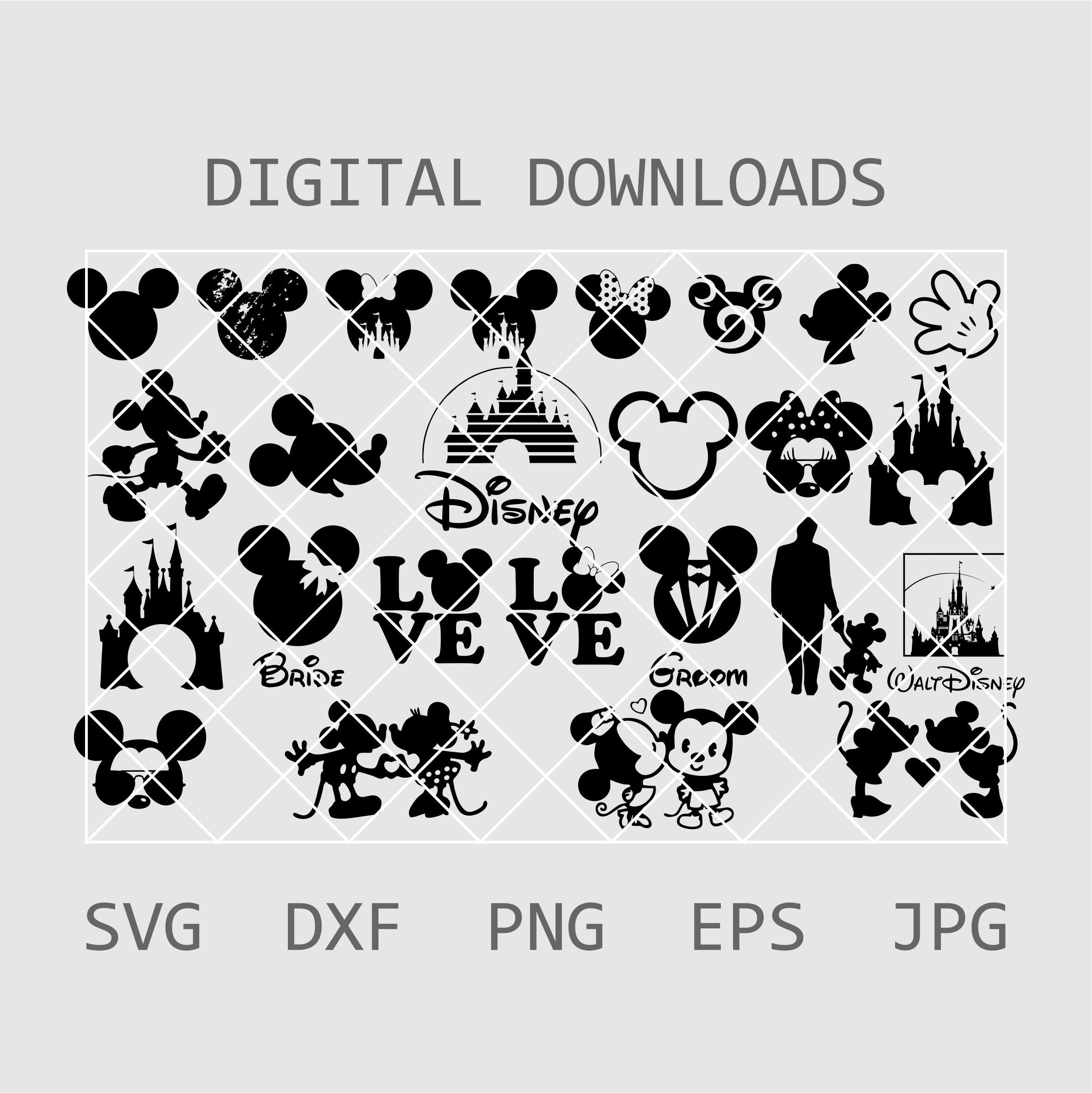 Download Disney SVG Bundle Mickey Mouse SVG Minnie Mouse Svg Disney ...