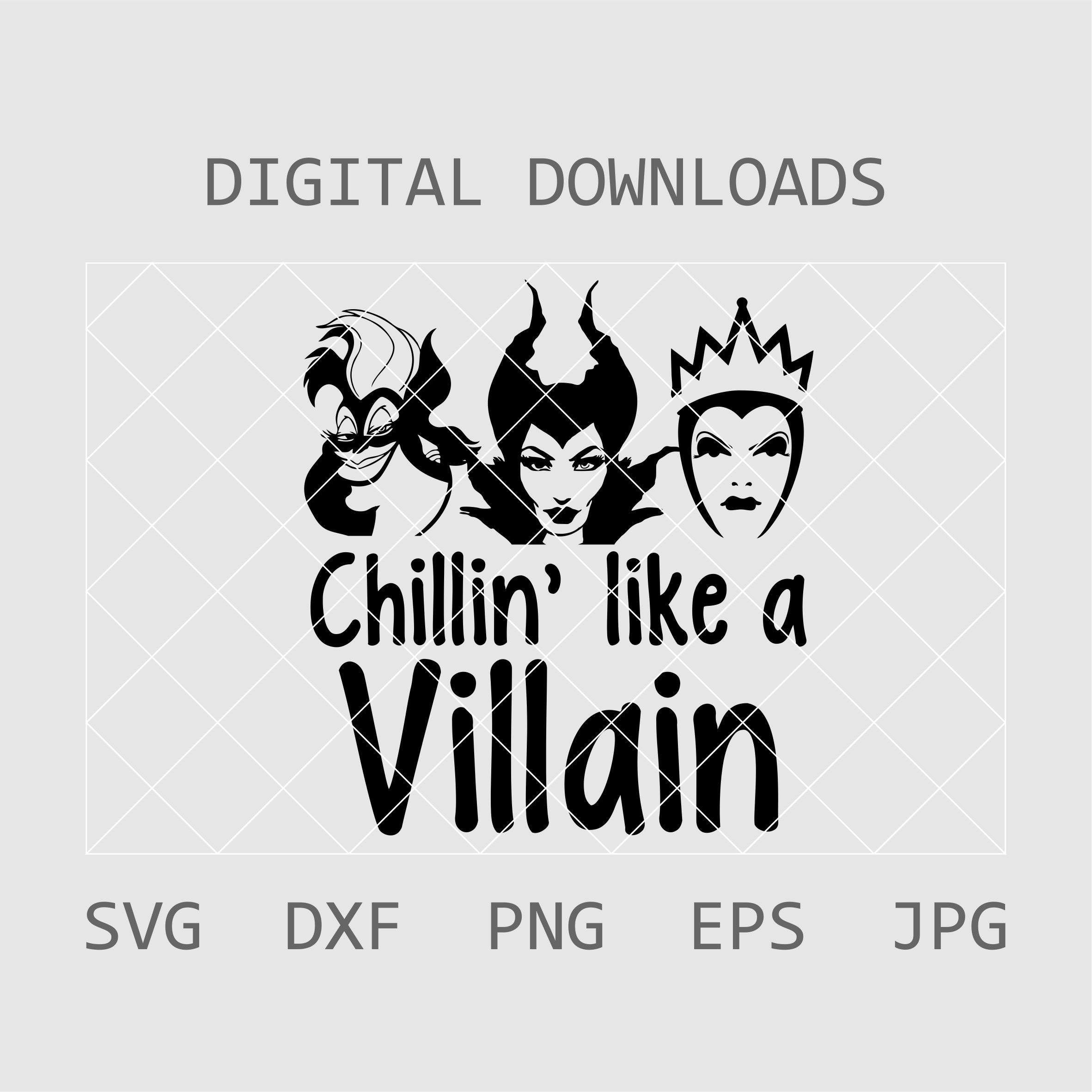 Download Chillin like a Villain Bad Girls Svg Halloween SVG ...